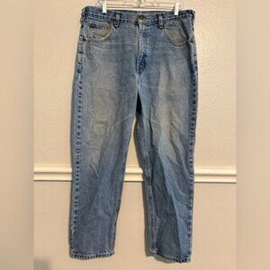 Carhartt lightly distressed tapered-leg jeans size 36x30